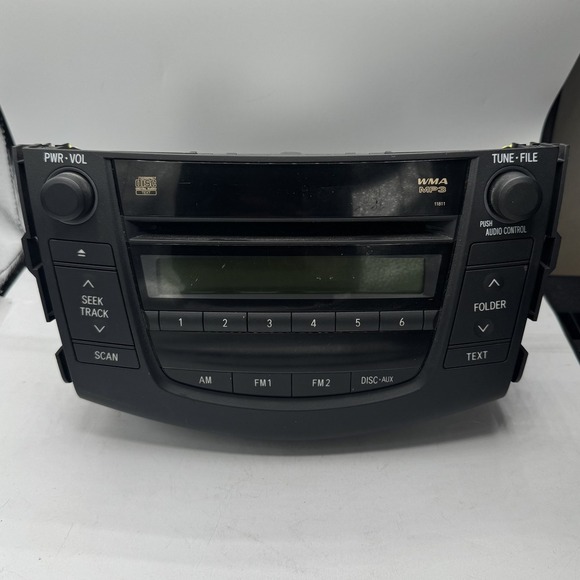 Toyota OEM Radio CD Player 86120-42160 2008 Corolla Matrix WMA MP3 AUX Untested - Picture 1 of 9